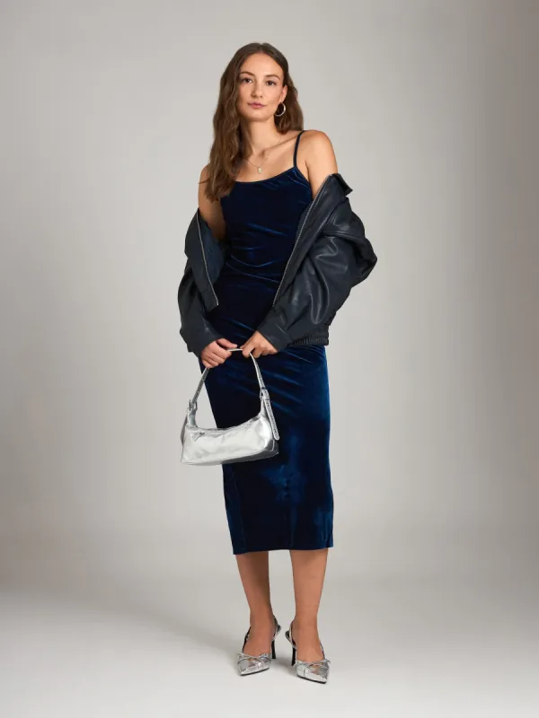 Natalia Scoop Back Column Dress sold by Plenty