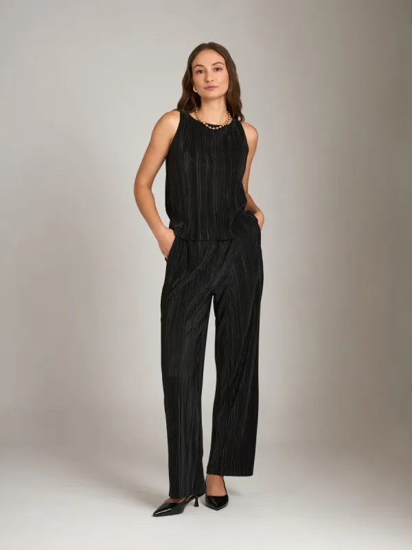 Pleated Tanya Boatneck Shell sold by Plenty