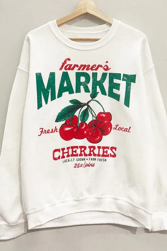 Farmers Market Cherries Sweatshirt sold by Plenty