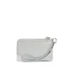 Quinn Card Wallet Silver Pebbled sold by Plenty
