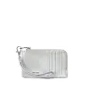 Quinn Card Wallet Silver Pebbled sold by Plenty
