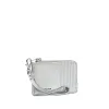 Quinn Card Wallet Silver Pebbled sold by Plenty