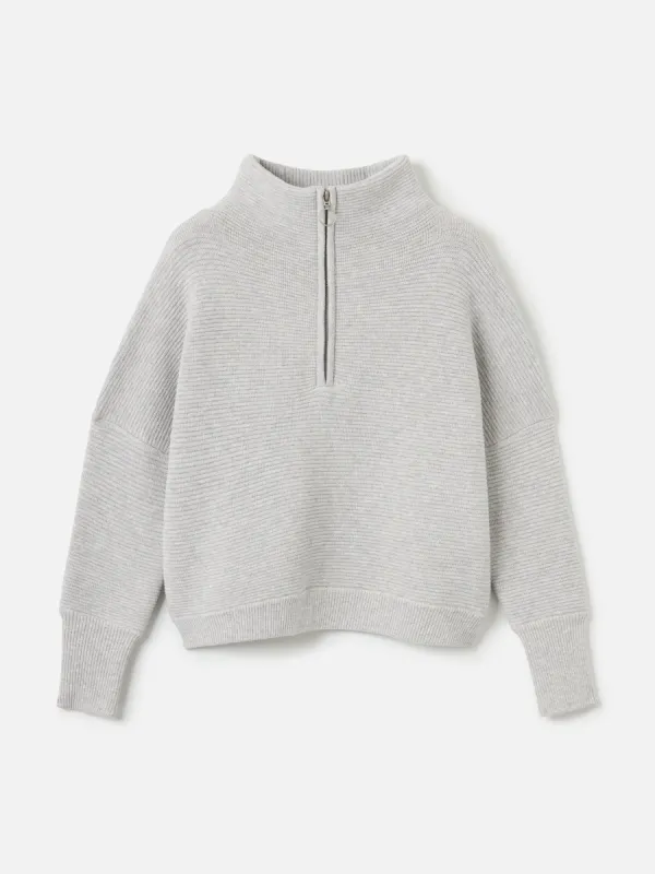 Ottoman Solid Colby Quarter Zip Pullover sold by Plenty