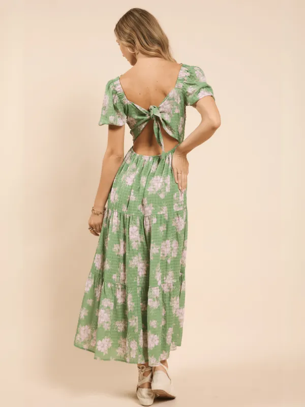 Rainy Days Tier Maxi Dress sold by Plenty