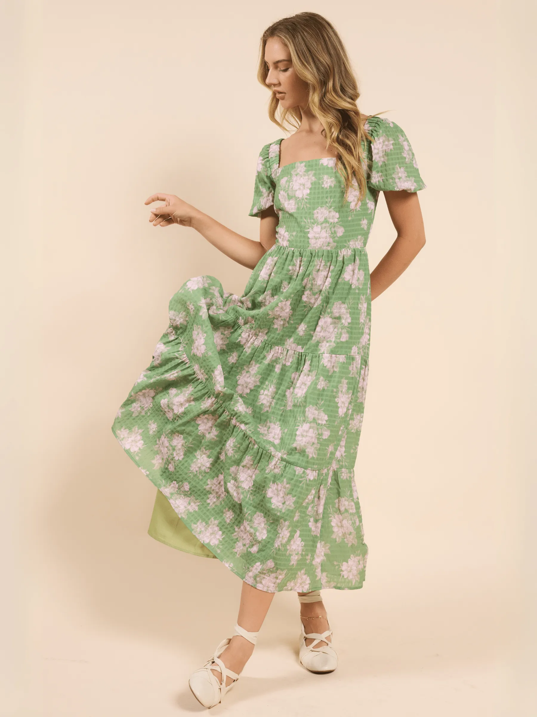 Rainy Days Tier Maxi Dress sold by Plenty product image thumbnail 2