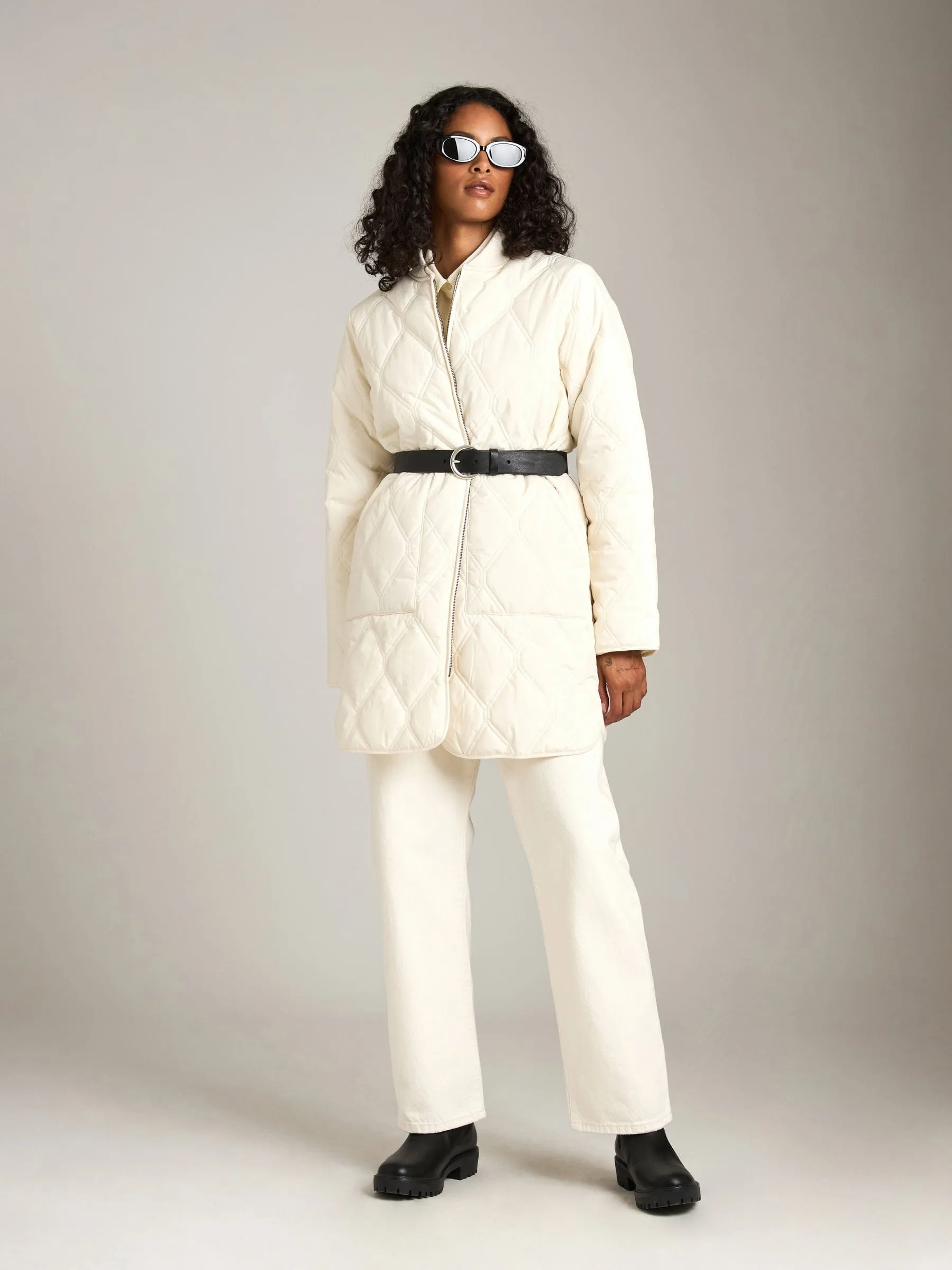 Jimmi Coach Bomber - Ecru sold by Plenty product image thumbnail 2