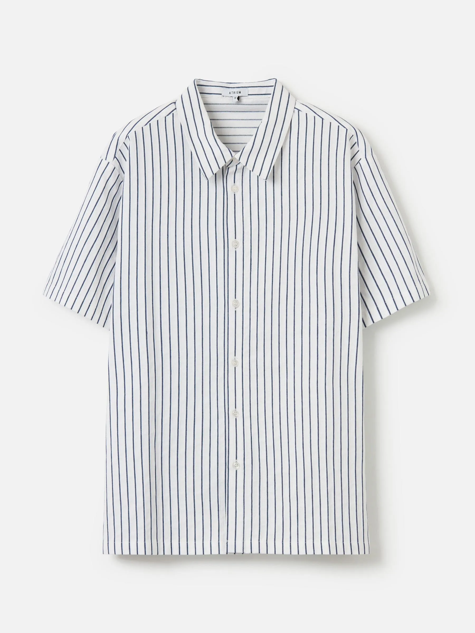 Striped Short Sleeve Button Up Shirt sold by Plenty product image thumbnail 3
