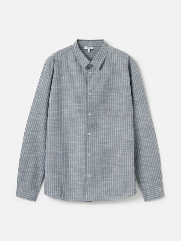 Classic Striped Long Sleeve Button Up Shirt sold by Plenty