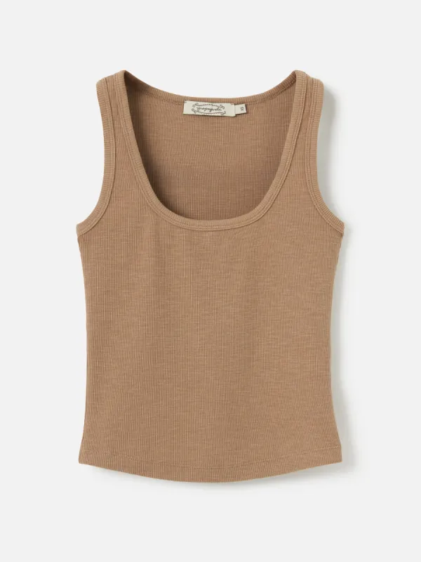 Gerry Square Neck Tank sold by Plenty