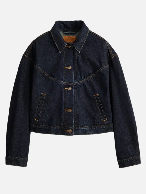 Shrunken 90s Trucker Jacket - Dream Nice Dreams sold by Plenty