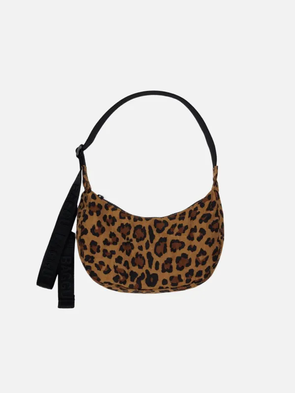 Small Nylon Crescent Bag - Leopard sold by Plenty