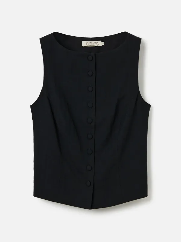 Pippa Boatneck Vest made by Plenty