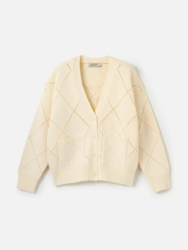 Walden Argyle Cardigan sold by Plenty