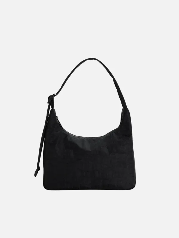 Mini Nylon Shoulder Bag - Black sold by Plenty