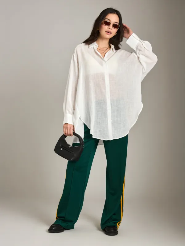 Sheer Button Down Shirt sold by Plenty