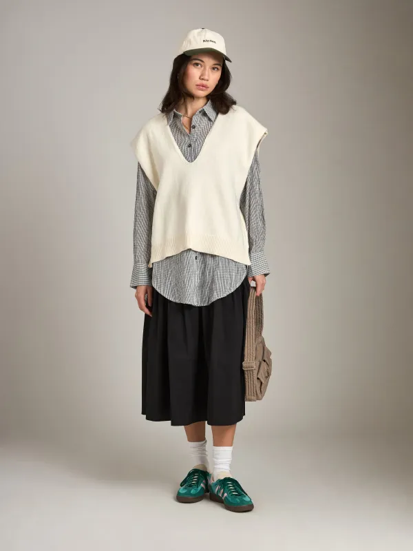 Oversized V Neck Vest made by Plenty