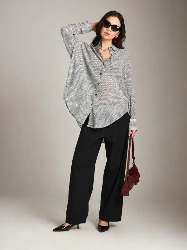 Soft Check Button Down Shirt sold by Plenty