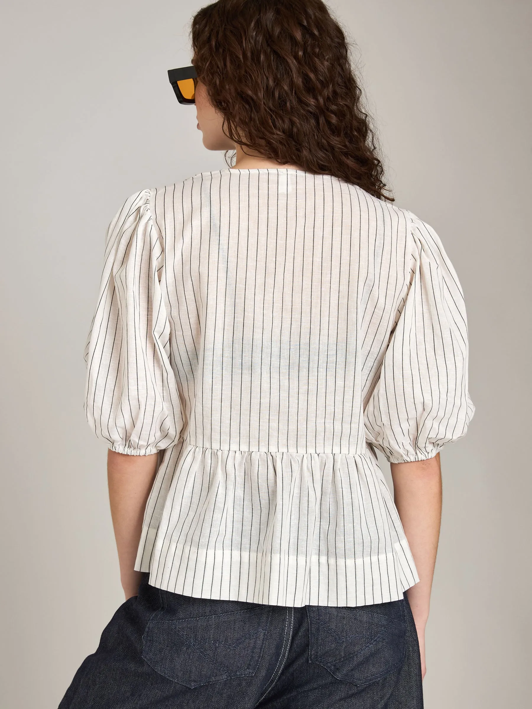 Stripe Tie Front Blouse sold by Plenty product image thumbnail 3