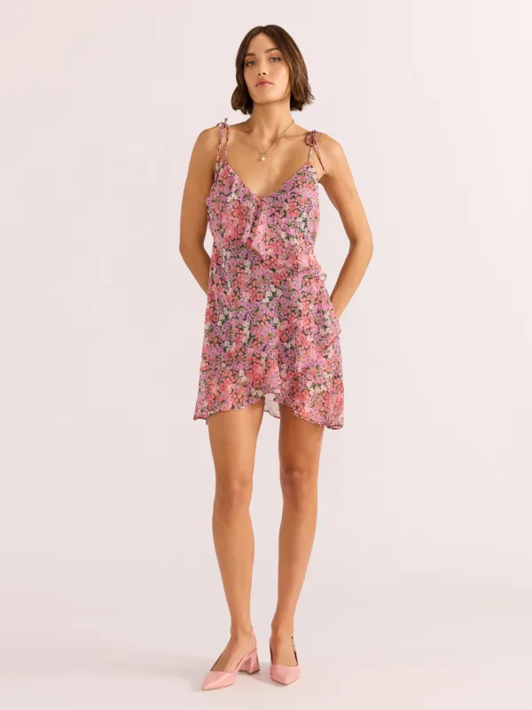 Amelia Ruffle Mini Dress sold by Plenty