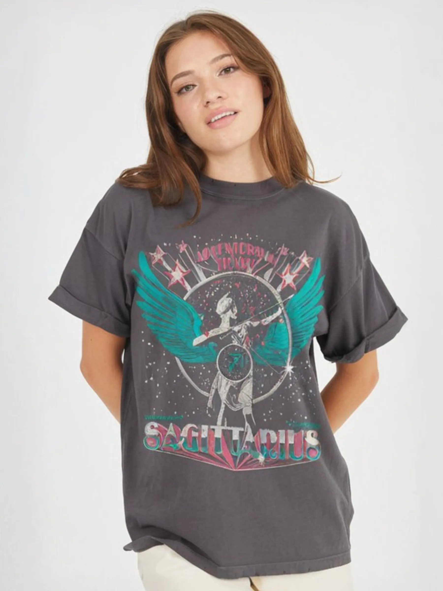 Sagittarius Boyfriend Tee sold by Plenty