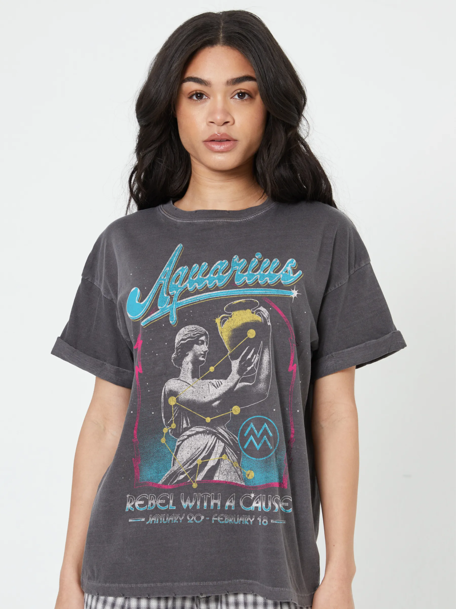 Aquarius Boyfriend Tee sold by Plenty