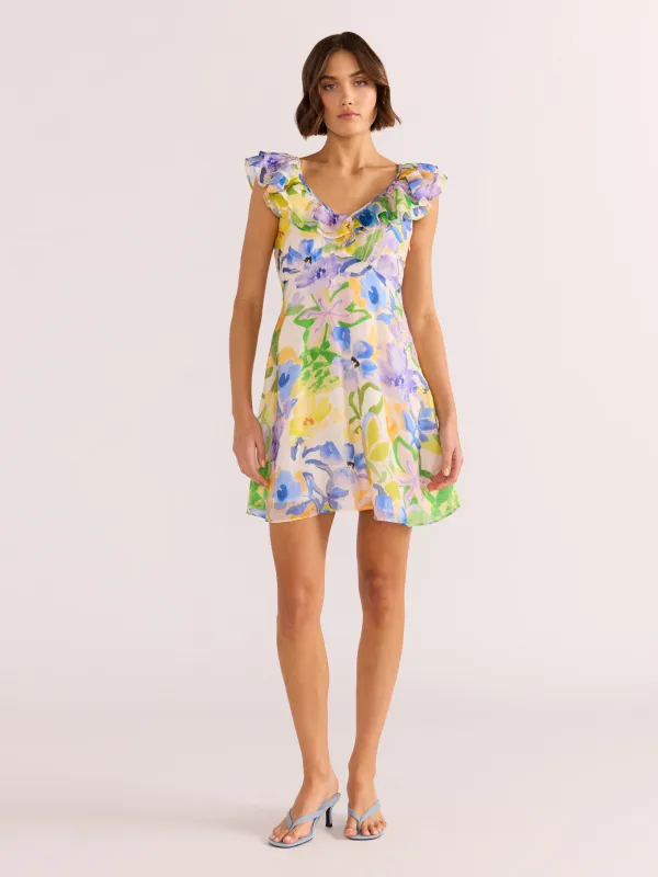 Fable Frill Mini Dress sold by Plenty