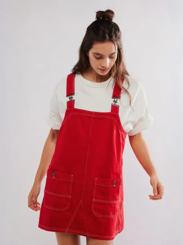 Overall Smock Mini Dress made by Free People