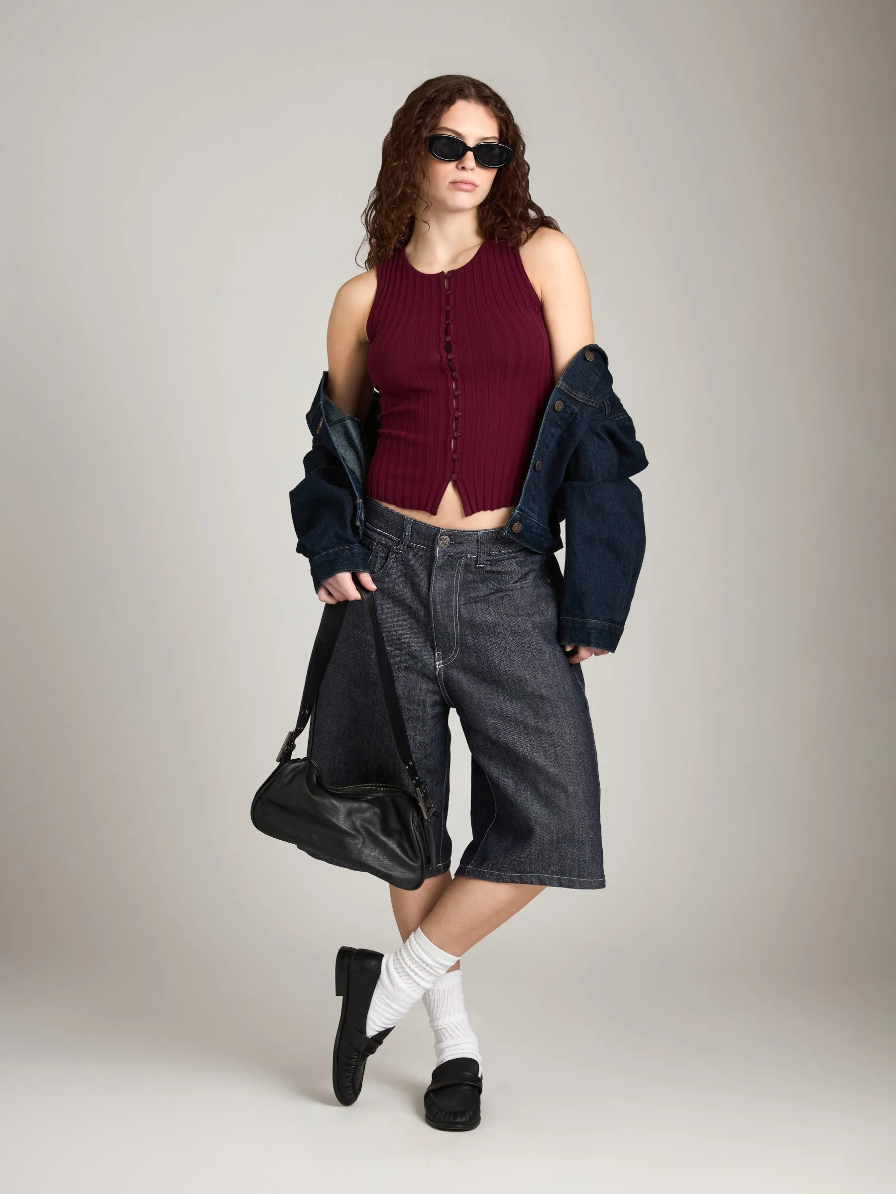 Blaine Button Vest sold by Plenty