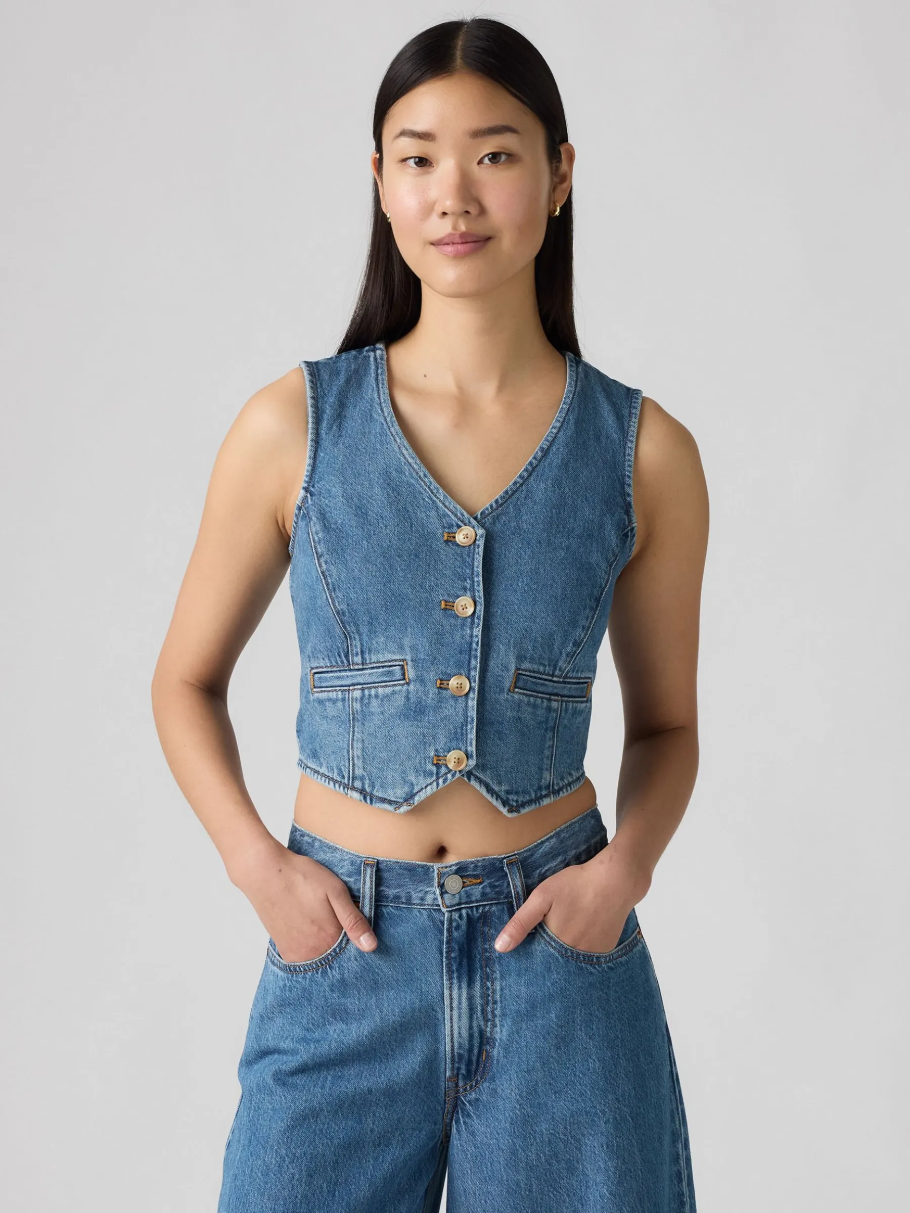 Amore Denim Vest sold by Plenty product image thumbnail 2