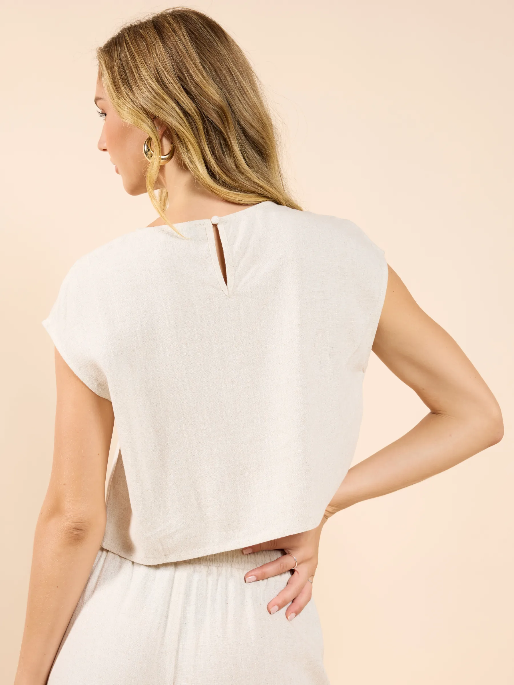 Sugarloaf Linen Top sold by Plenty product image thumbnail 4