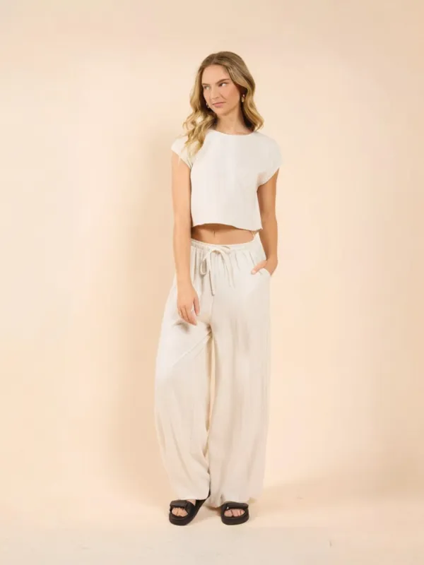 Sugarloaf Linen Top sold by Plenty