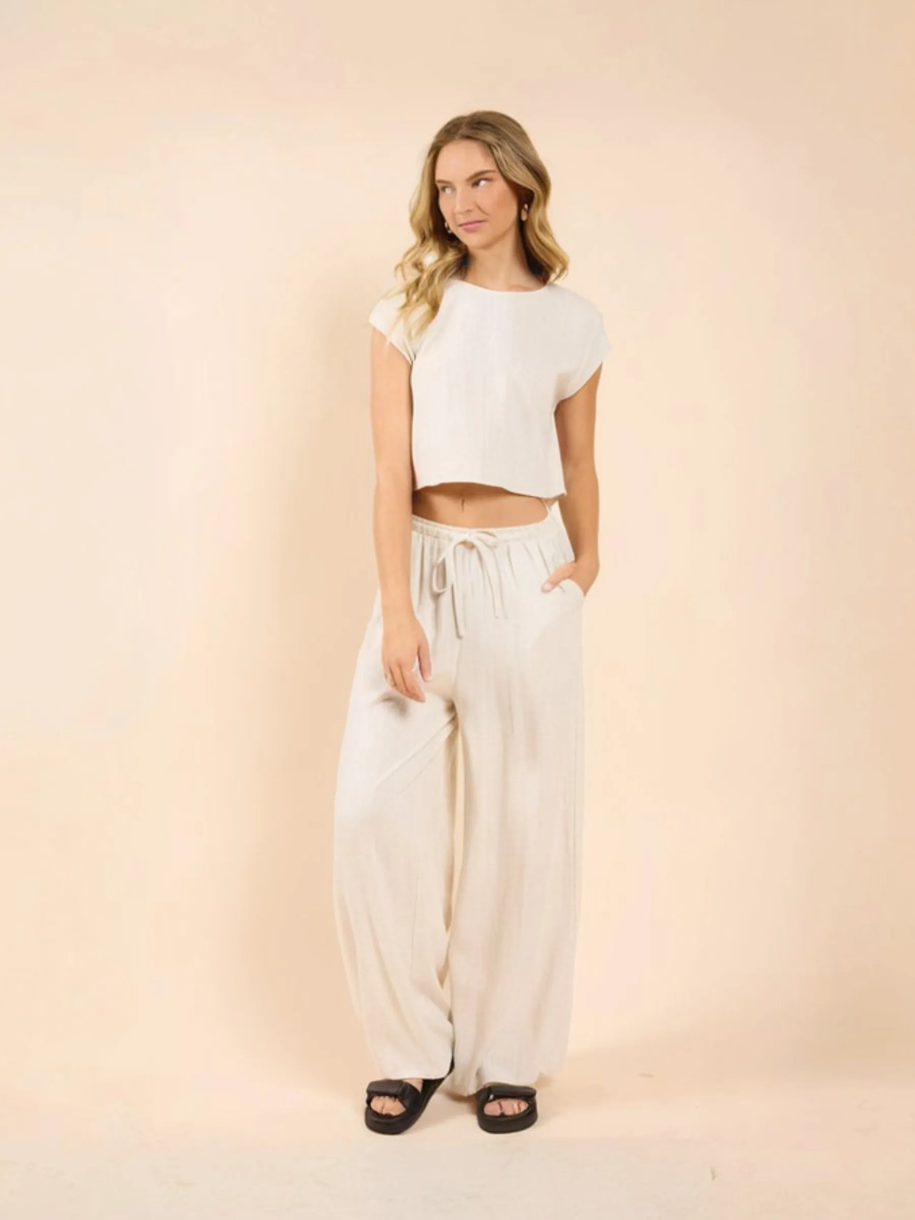 Sugarloaf Linen Top sold by Plenty