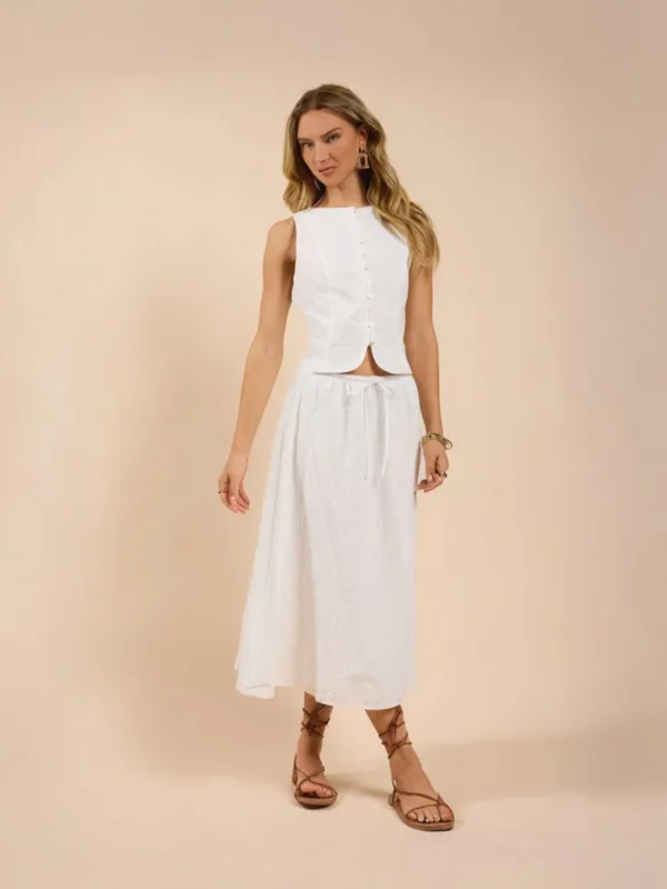 Dream Eyelet Skirt sold by Plenty