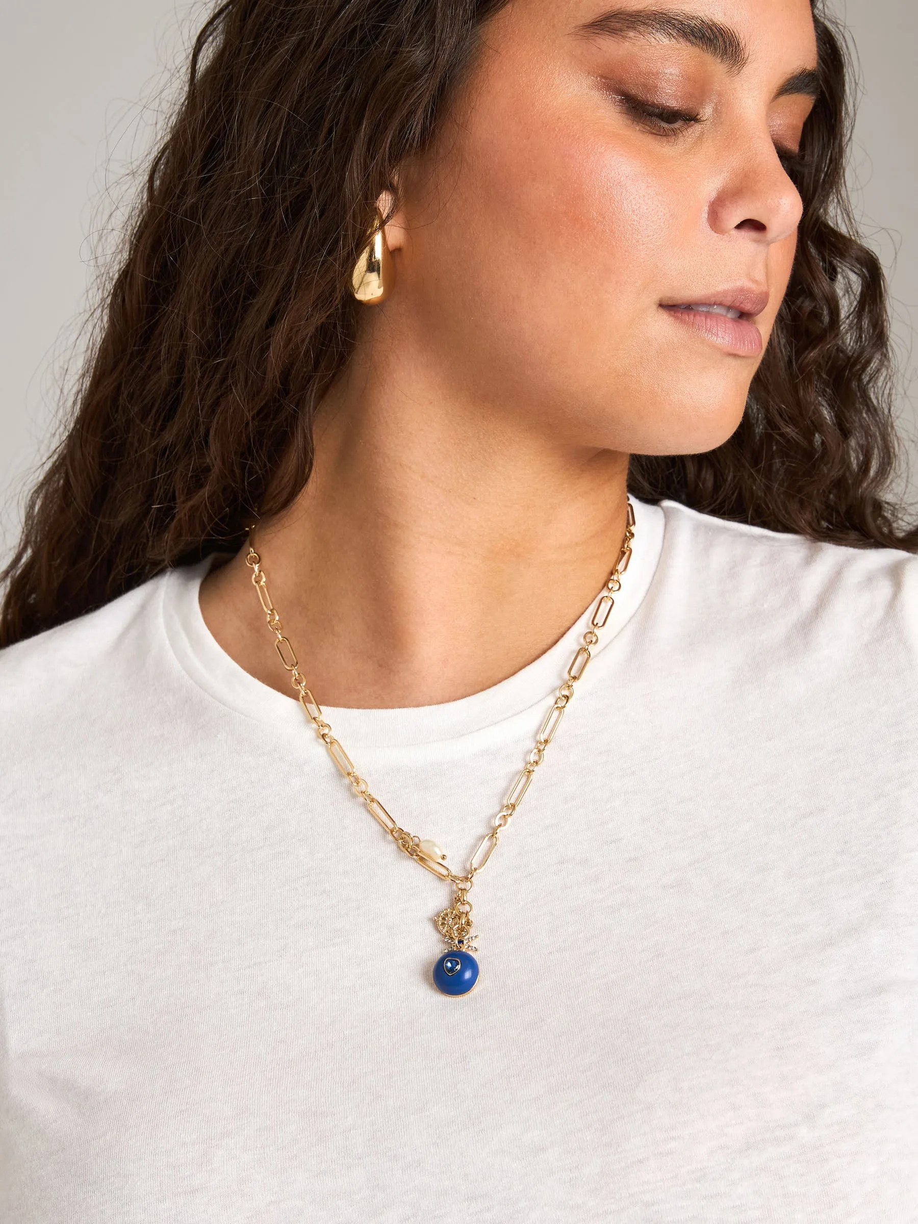 Blue Charm Necklace sold by Plenty