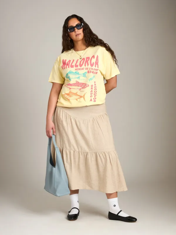 Mallorca Fish Tee sold by Plenty