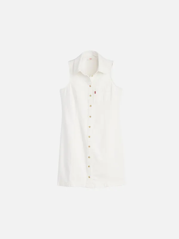 Zeda Denim Sleeveless Dress sold by Plenty