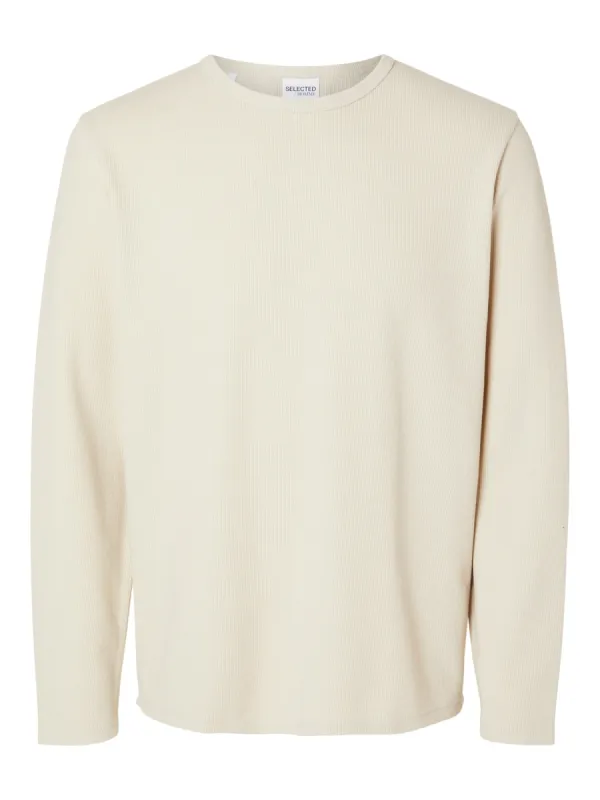 Finley Waffle Long Sleeve Tee made by Selected