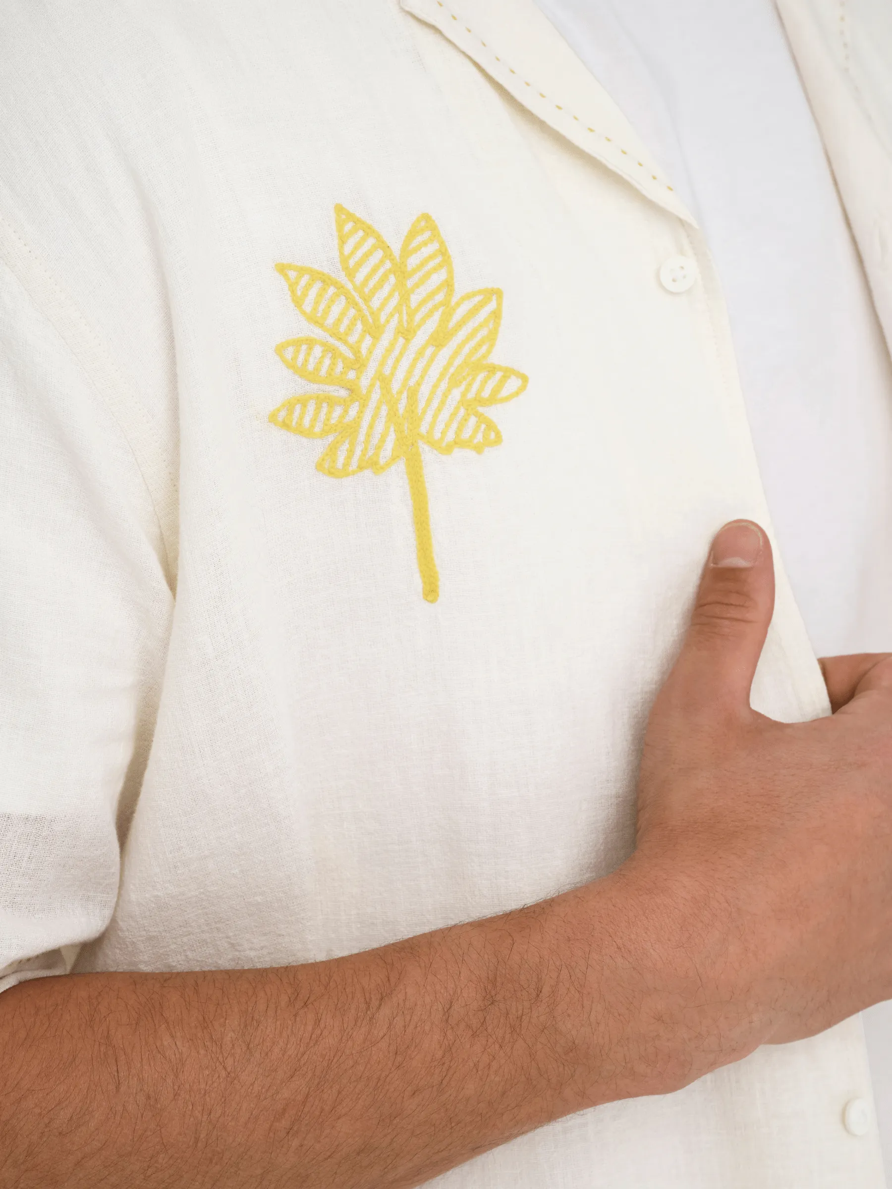 Caidenly Embroidered Short Sleeve Shirt sold by Plenty product image thumbnail 5