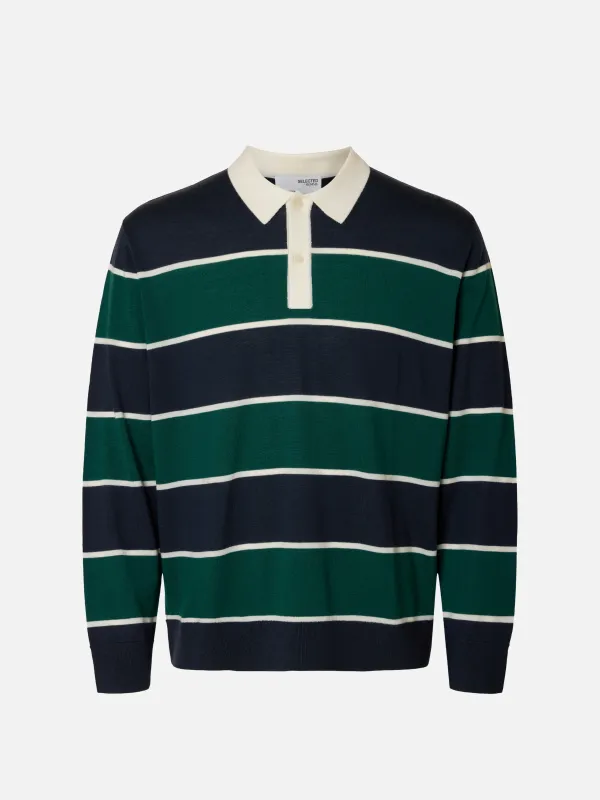 Tray Relaxed Long Sleeve Polo sold by Plenty