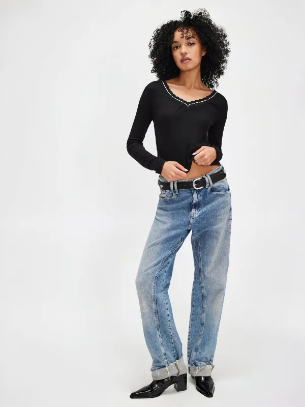 Only You Long Sleeve Top sold by Plenty