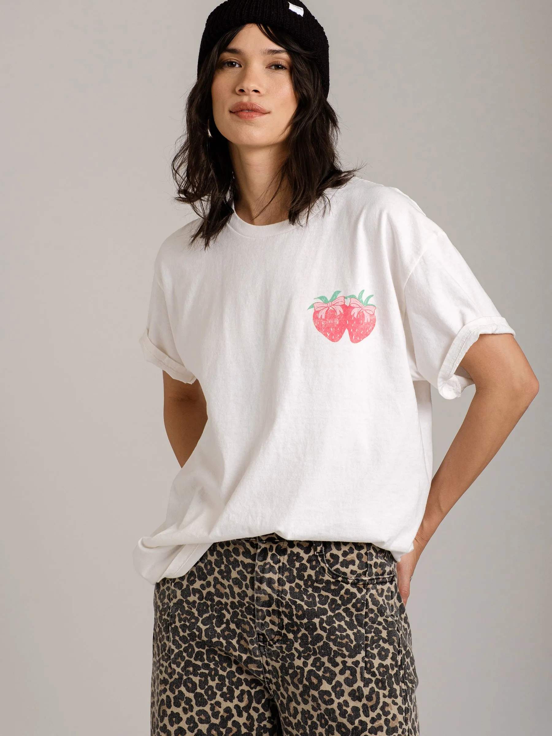 Strawberries Oversized Tee sold by Plenty product image thumbnail 2