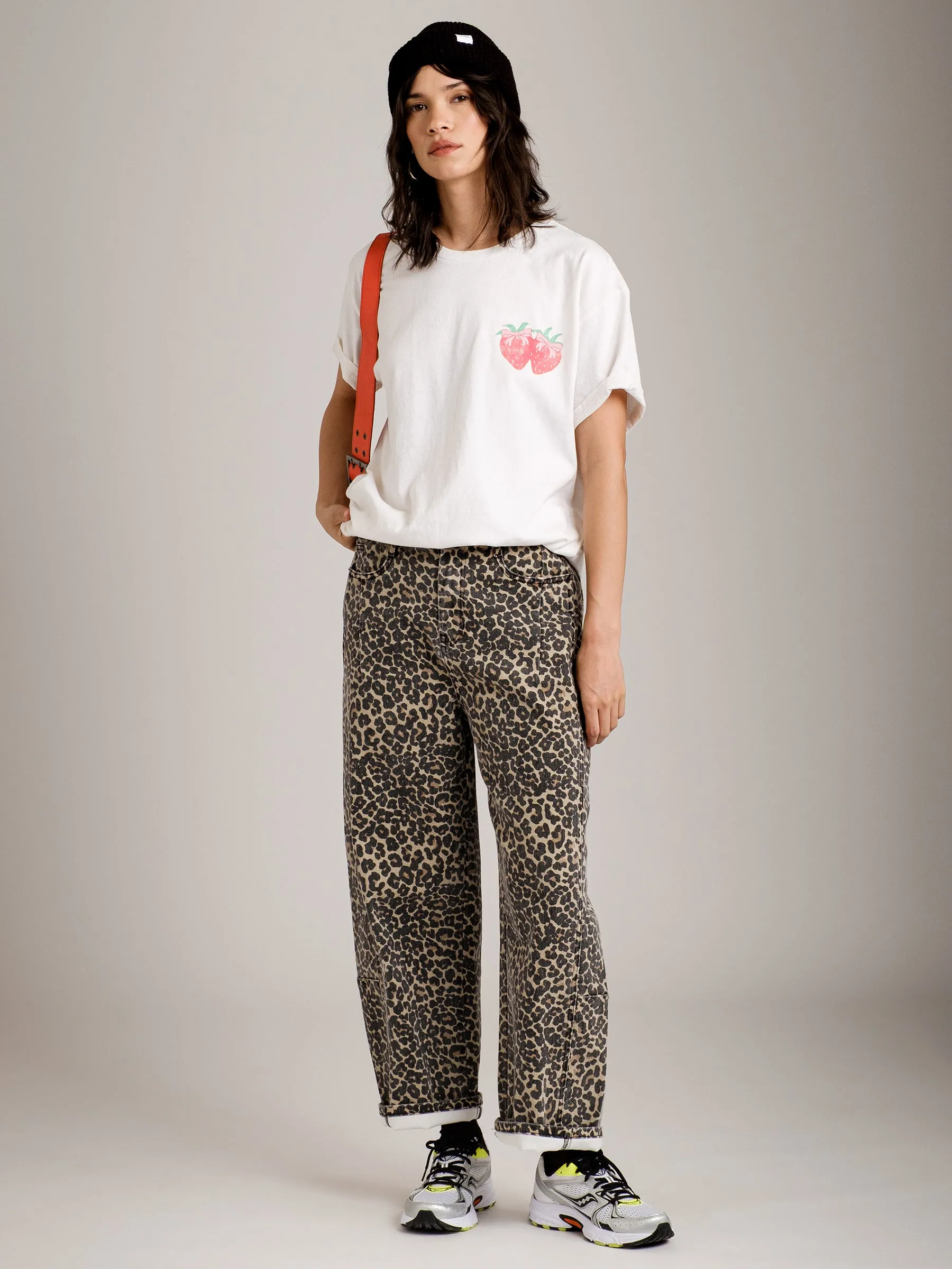 Strawberries Oversized Tee sold by Plenty