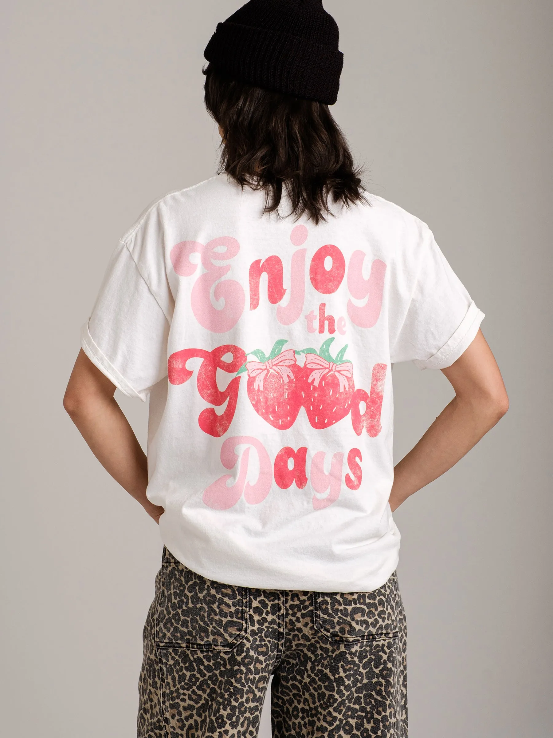 Strawberries Oversized Tee sold by Plenty product image thumbnail 3