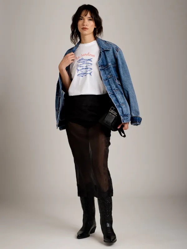 Les Sardines Tee sold by Plenty