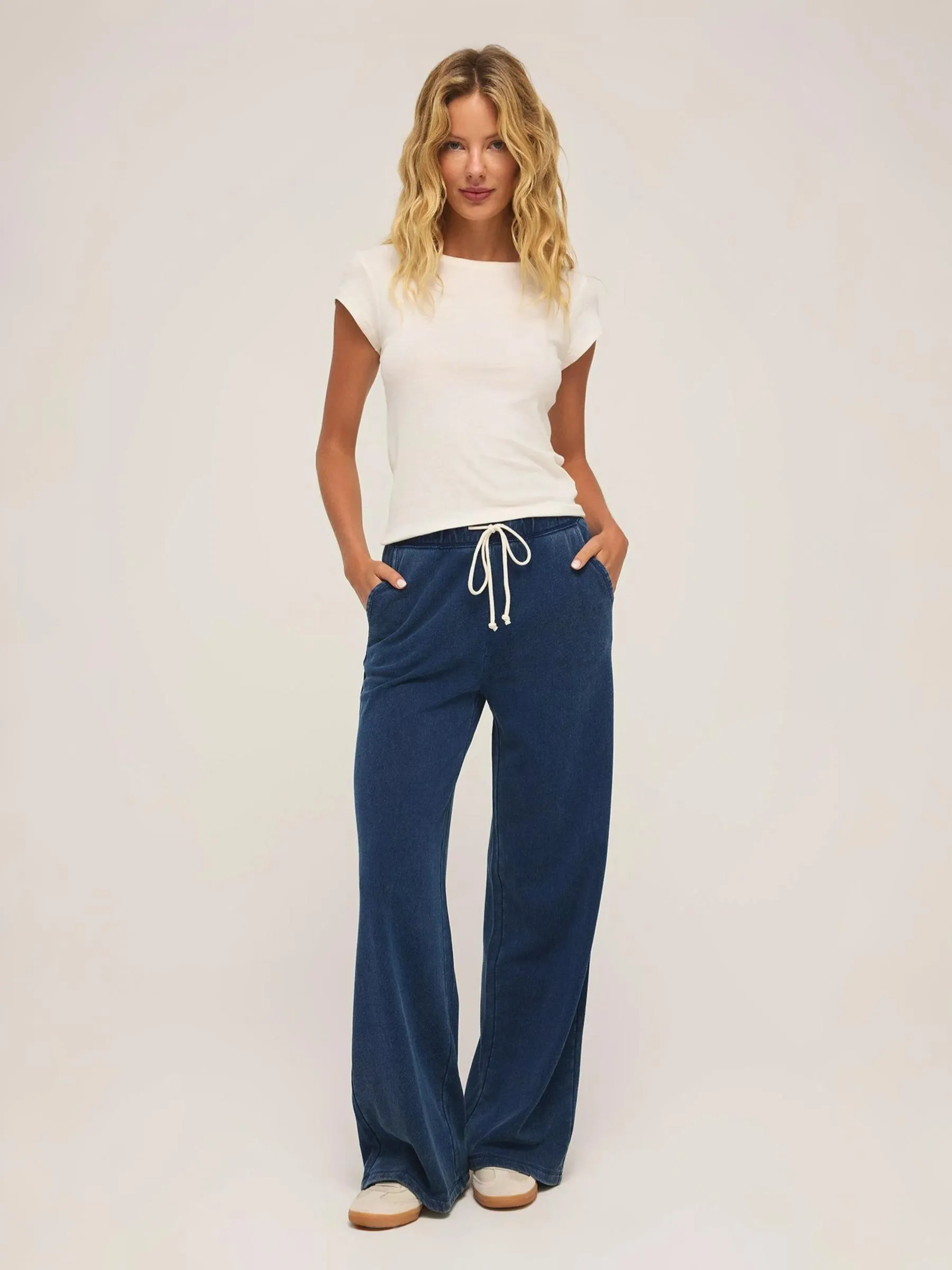 Hunter Knit Denim Pants sold by Plenty