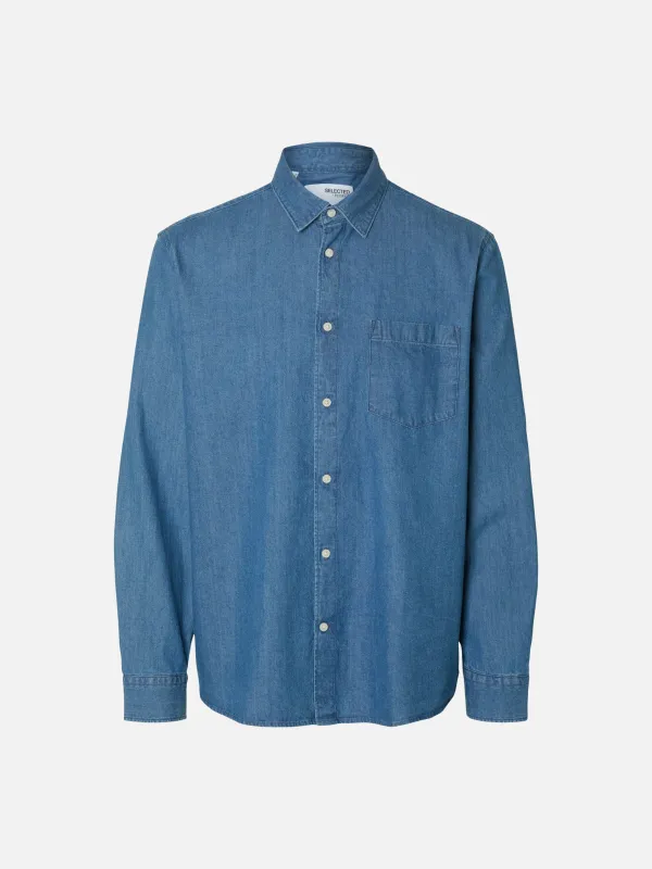Carlo Denim Long Sleeve Shirt sold by Plenty