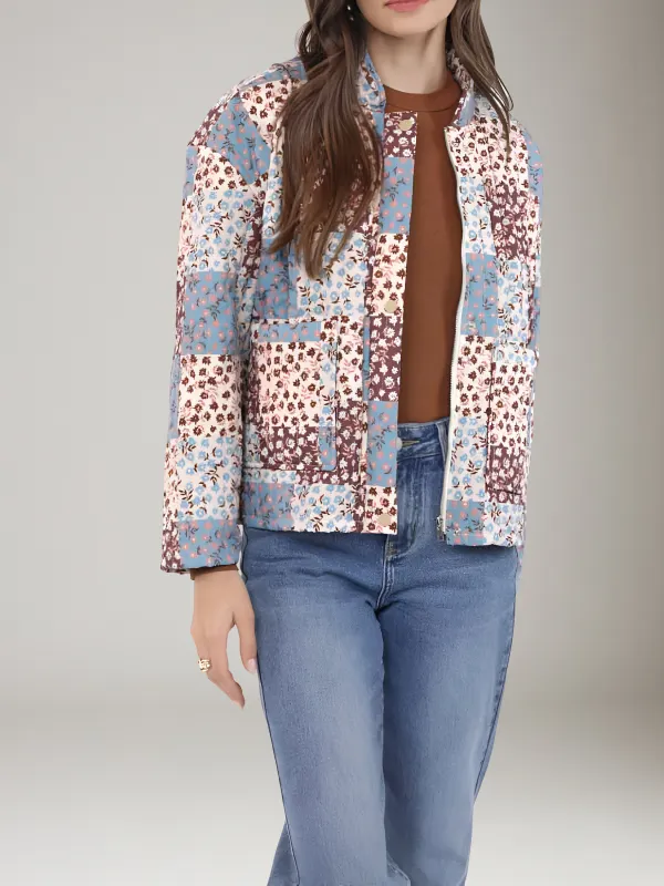 The Collector Patchwork Quilted Jacket sold by Plenty
