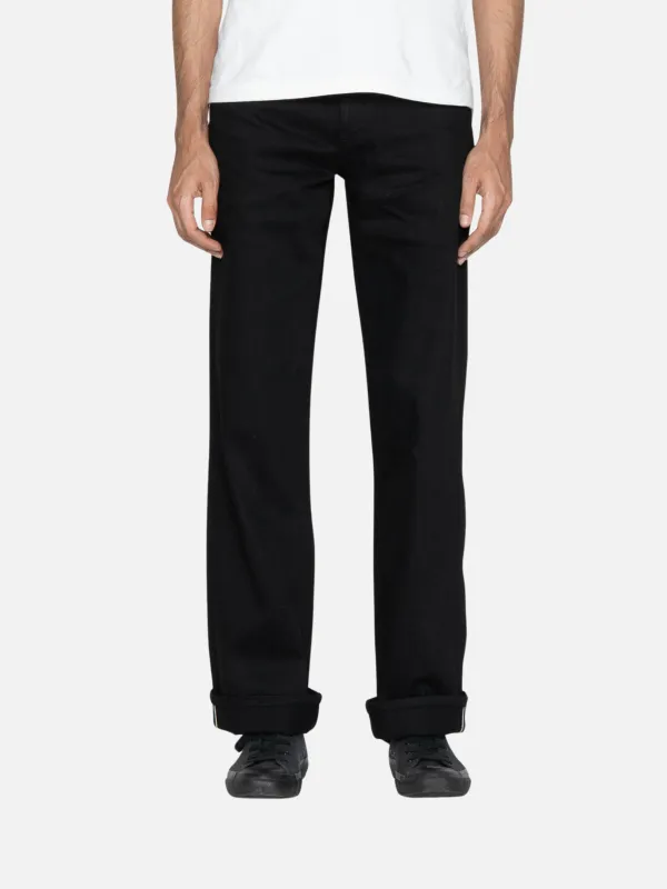 UB744 Wide Straight Stretch Selvedge - Black sold by Plenty