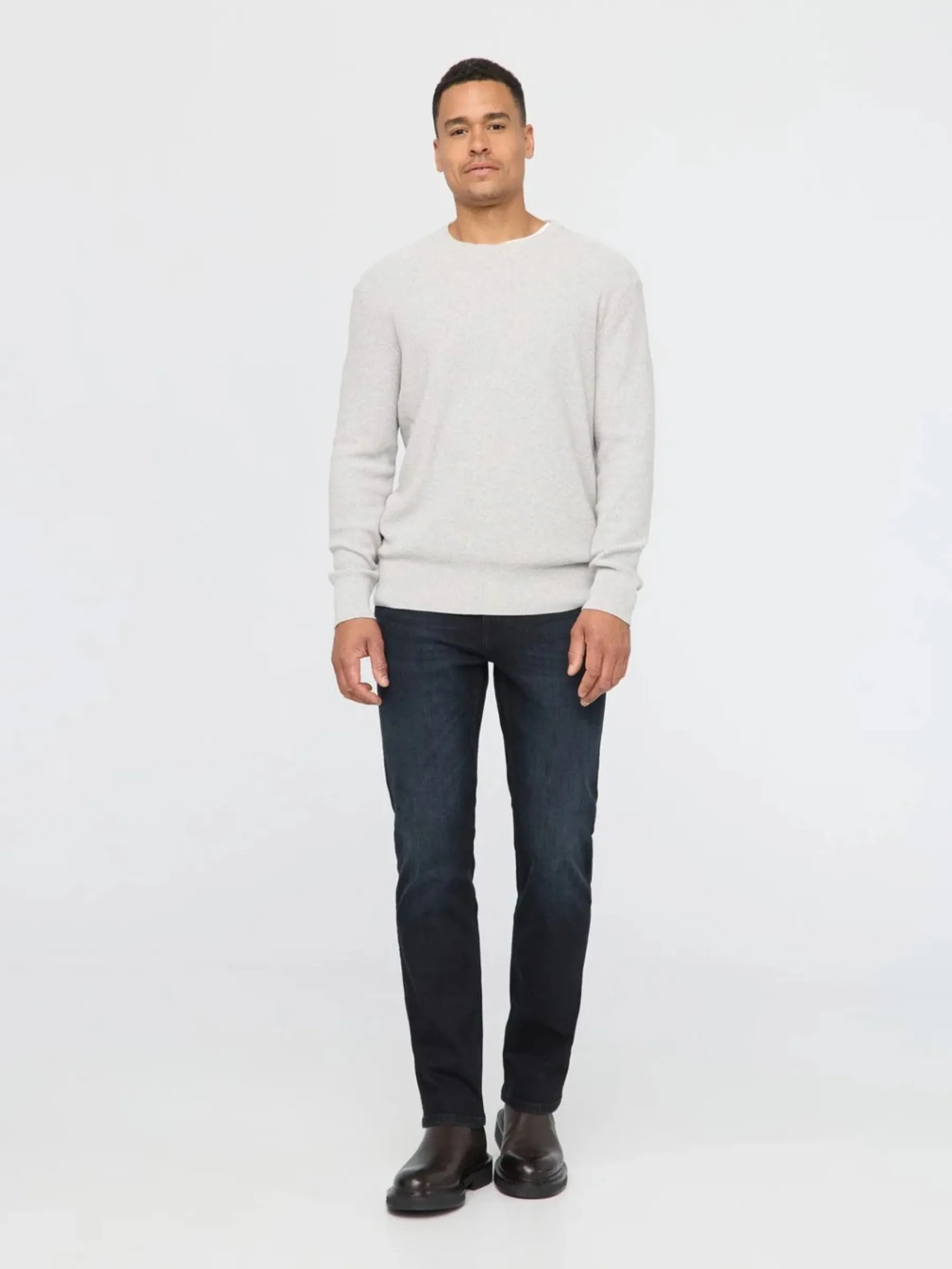 Performance Denim Plus Straight - Carbon Stone sold by Plenty