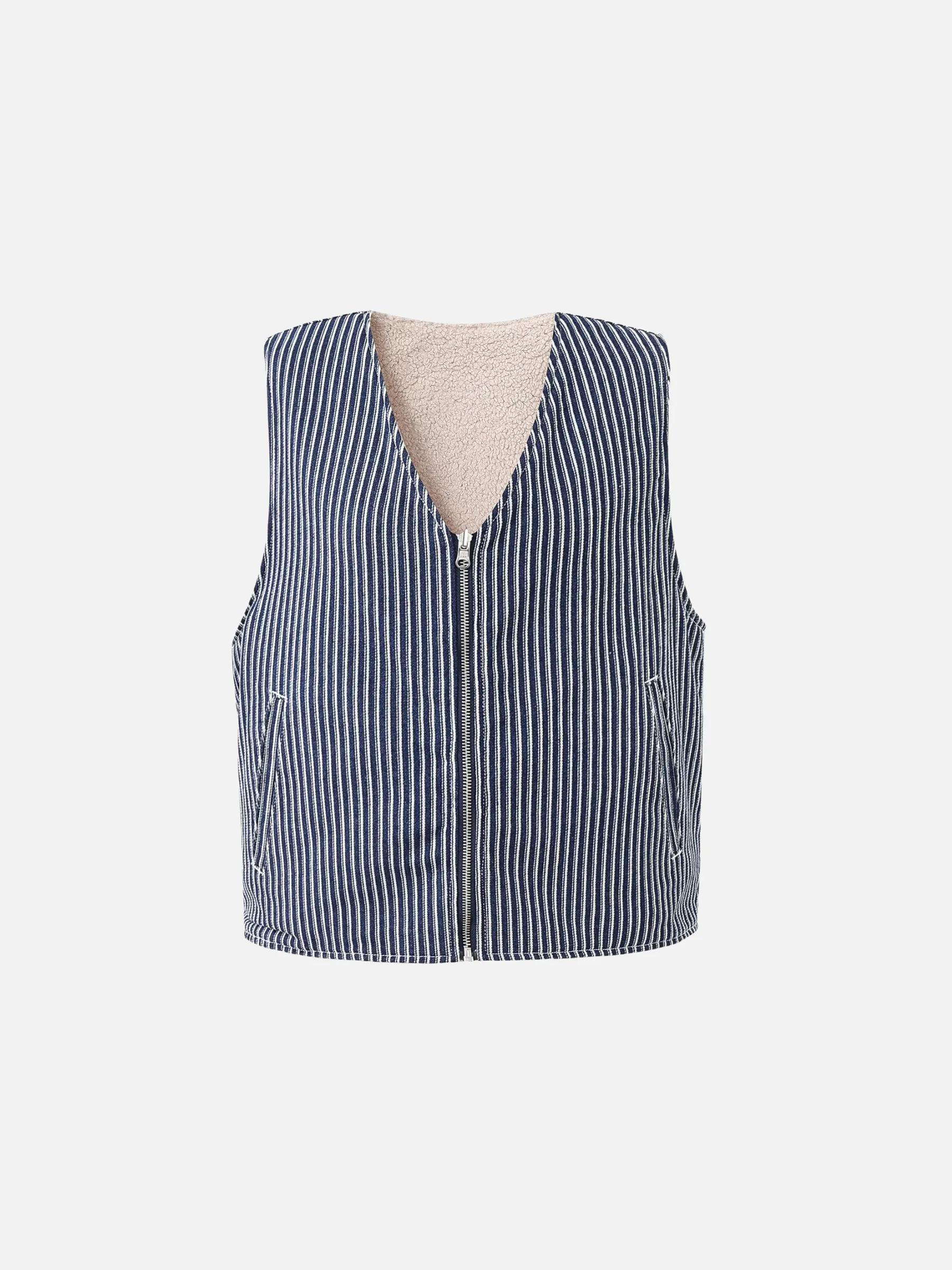 Cymric Stripe Reversible Vest sold by Plenty